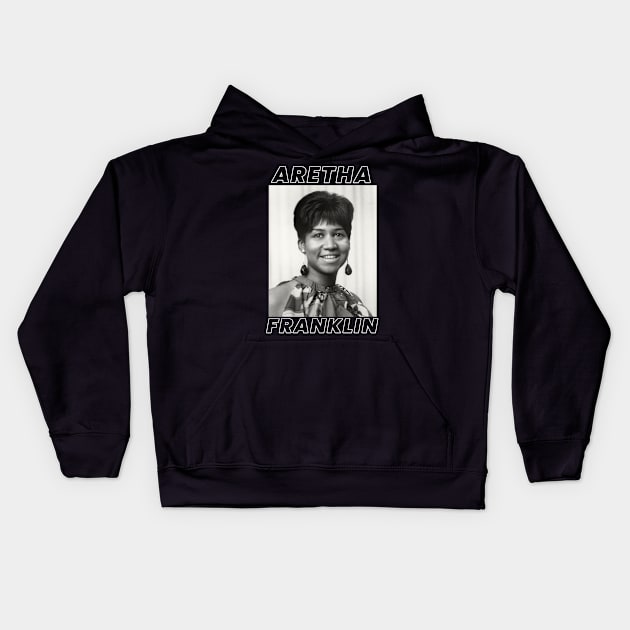 Aretha Franklin Kids Hoodie by PlokadStories